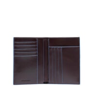 PIQUADRO BLUE SQUARE Vertikale Ledergeldb&ouml;rse MAHAGONI - Brieftaschen Herren - 2