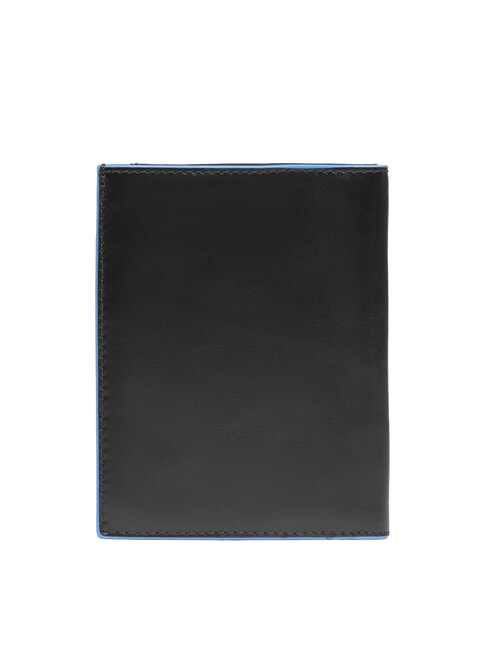 BLUE SQUARE Vertikale Ledergeldb&ouml;rse Schwarz - Brieftaschen Herren
