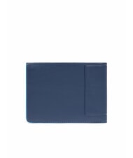 PIQUADRO ATLAS Ledergeldb&ouml;rse mit M&uuml;nzfach Blau - Brieftaschen Herren - 4