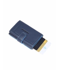 PIQUADRO ATLAS Automatischer Kartenhalter aus Metall und Leder - Brieftaschen Herren