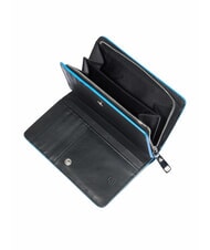 PIQUADRO ATLAS Mittelgro&szlig;e Ledergeldb&ouml;rse schwarz2 - Brieftaschen Damen - 3