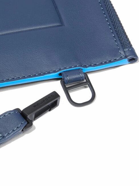 ATLAS iPad-Tasche aus Leder f&uuml;r Herren Blau - Tablettmappe &amp; Organizer