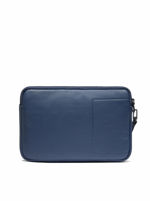 ATLAS iPad-Tasche aus Leder f&uuml;r Herren Blau - Tablettmappe &amp; Organizer