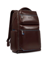 PIQUADRO BLUE SQUARE  15,6-Zoll-Laptop-Rucksack aus Leder - PC-Rucks&auml;cke