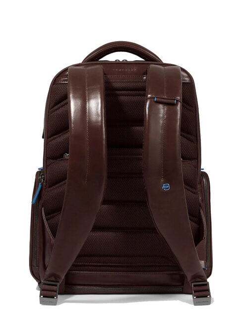 BLUE SQUARE  15,6-Zoll-Laptop-Rucksack aus Leder MAHAGONI - PC-Rucks&auml;cke