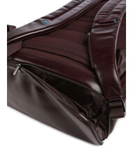 PIQUADRO BLUE SQUARE  15,6-Zoll-Laptop-Rucksack aus Leder MAHAGONI - PC-Rucks&auml;cke - 4