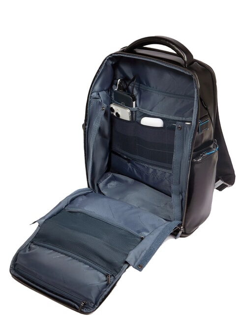 BLUE SQUARE  15,6-Zoll-Laptop-Rucksack aus Leder MAHAGONI - PC-Rucks&auml;cke