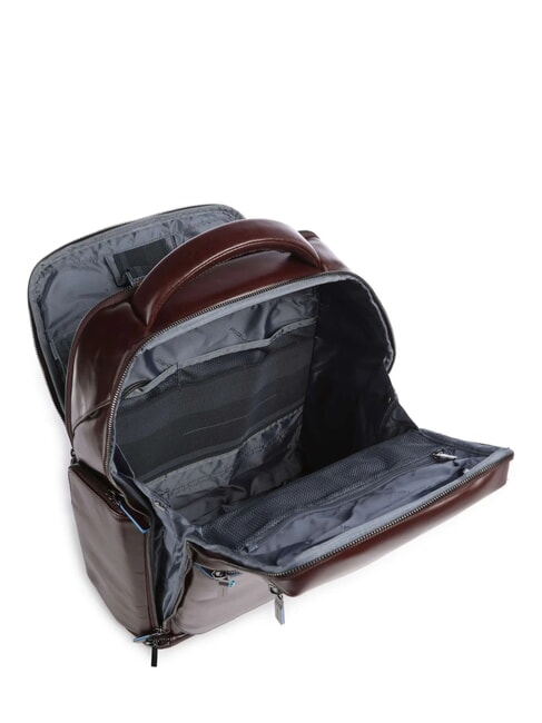 BLUE SQUARE  15,6-Zoll-Laptop-Rucksack aus Leder MAHAGONI - PC-Rucks&auml;cke