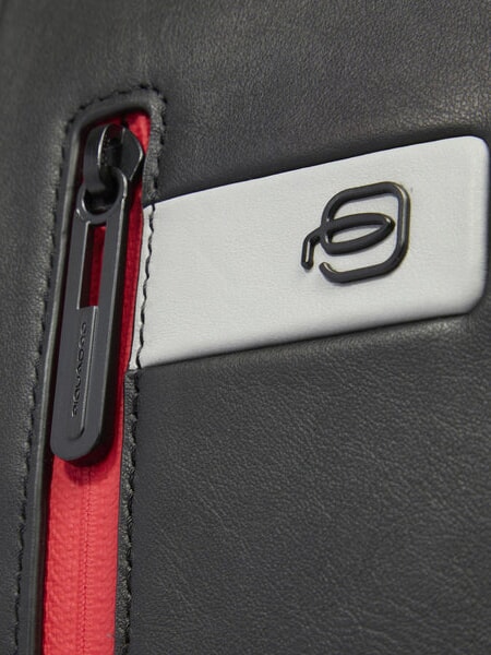 URBAN Laptop-Rucksack 14", aus Leder Grau - PC-Rucks&auml;cke