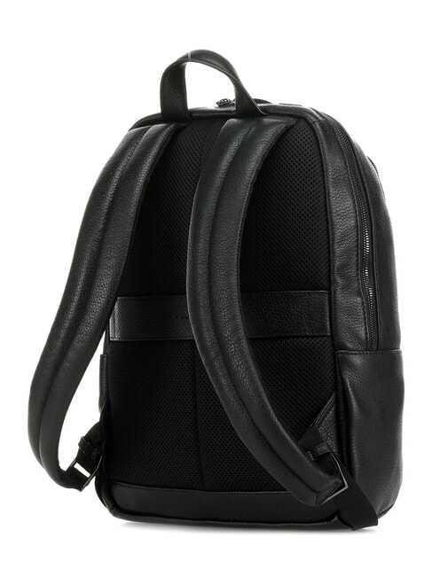 MODUS SPECIAL Lederrucksack f&uuml;r PC 14 " Schwarz - PC-Rucks&auml;cke