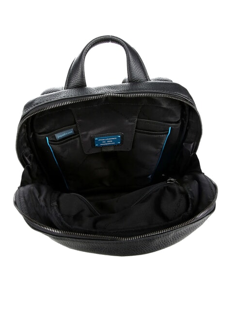 MODUS SPECIAL Lederrucksack f&uuml;r PC 14 " Schwarz - PC-Rucks&auml;cke