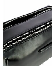 PIQUADRO BLUE SQUARE  Kosmetiketui aus Leder Schwarz - Beauty-Case - 4