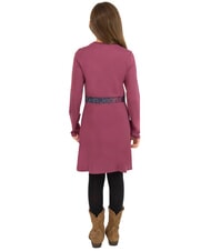 CALVIN KLEIN CK KIDS Lang&auml;rmeliges Kleid mit elastischem Bund und Logo Amarant - Kleider f&uuml;r kleine M&auml;dchen - 2