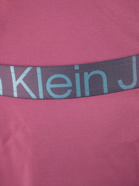 CK KIDS Lang&auml;rmeliges Kleid mit elastischem Bund und Logo Amarant - Kleider f&uuml;r kleine M&auml;dchen