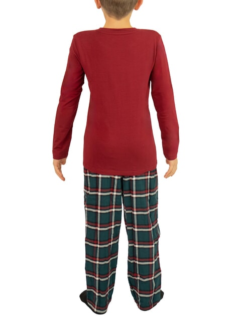 TH KIDS Pyjama, Hemd und Hose rg/ gr&uuml;ner globaler Streifen ck - Kinderpyjamas