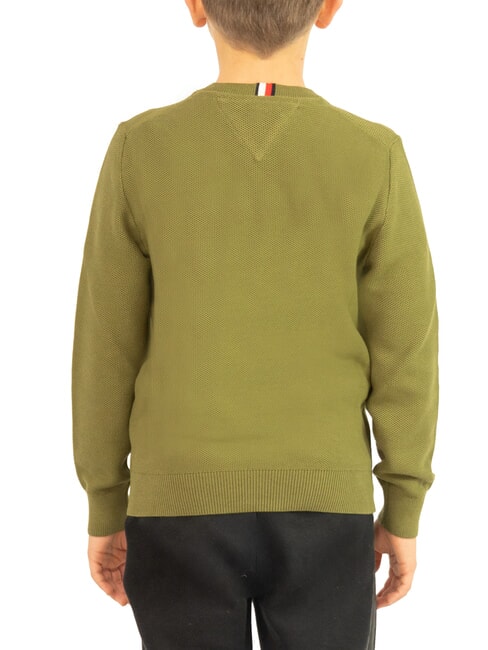 TH KIDS Baumwollpullover f&uuml;r Kinder mit Rundhalsausschnitt Putting Gr&uuml;n - Kinderpullover