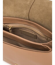 GIANNI CHIARINI HELENA ROUND Ledertasche mit doppeltem Schultergurt Ton - Damentaschen - 5