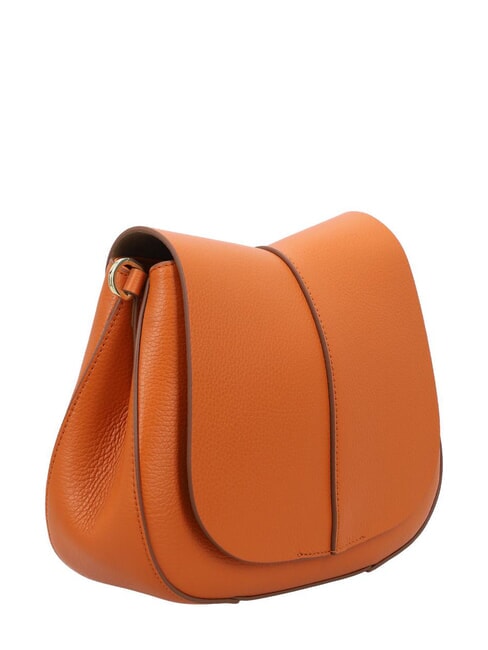 HELENA ROUND Ledertasche mit doppeltem Schultergurt w&uuml;rzen - Damentaschen