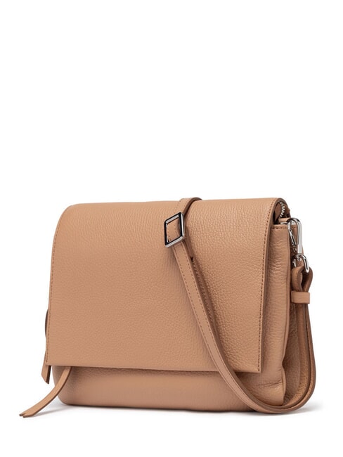 THREE Umh&auml;ngetasche aus Leder Ton - Damentaschen