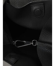 GIANNI CHIARINI DUA Gro&szlig;e Umh&auml;ngetasche aus Leder Schwarz - Damentaschen - 4