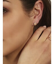 AMEN ICY DIAMONDS Quadratische Ohrl&auml;ppchen mit Zirkonia - Ohrringe