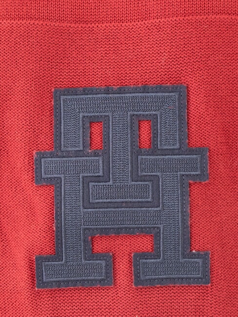 TH Baumwollpullover mit Rundhalsausschnitt und Logo Rouge/Desert Sky Monogramm - Herrenpullover