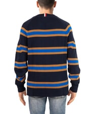 TOMMY HILFIGER TH Rundhals-Baumwollpullover mit Logostickerei W&uuml;stenhimmel/Ultrablau - Herrenpullover - 2