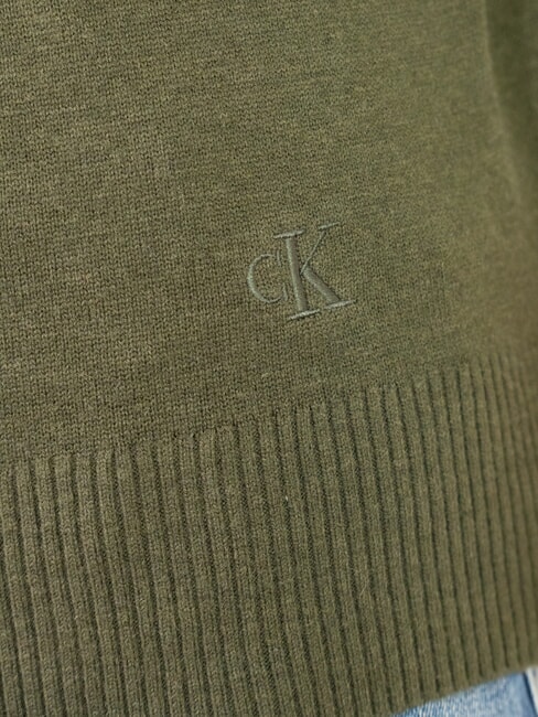 CK JEANS  Dunkelolivgr&uuml;n - Herrenpullover