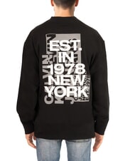 CALVIN KLEIN CK JEANS Sweatshirt mit Rundhalsausschnitt, gro&szlig;em Print und lockerer Passform ck schwarz - Sweatshirts Herren - 2