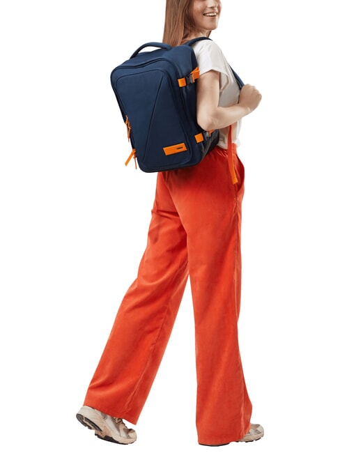 TAKE2CABIN S Underseater-Rucksack ok Ryanair Dunkelmarineblau/Strahlendes Orange - Rucks&auml;cke f&uuml;r Schule &amp; Freizeit