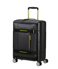AMERICAN TOURISTER HELLO CABIN Erweiterbarer Handgep&auml;ck-Trolley Schwarz/Limette - Handgep&auml;ck - 3