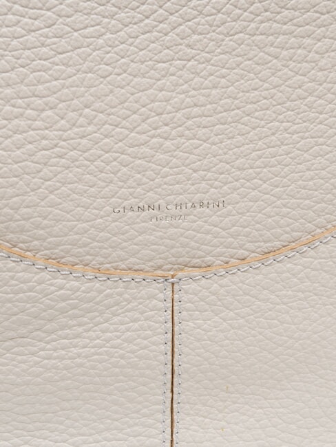 MINERVA Umh&auml;ngetasche aus Leder Sand - Damentaschen