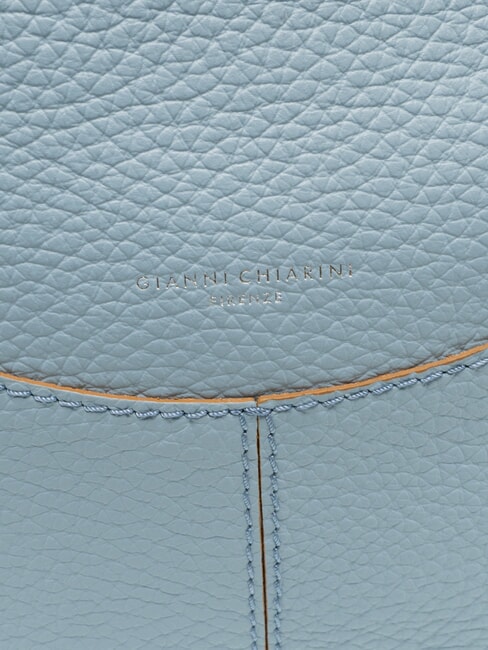 MINERVA Umh&auml;ngetasche aus Leder Himmel - Damentaschen