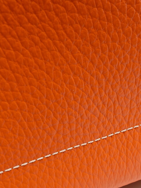 NICOLE Schultertasche aus Leder Koralle - Damentaschen