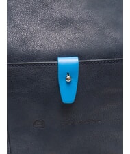 PIQUADRO CAMPIONARIO - SARTORIA 2 Gro&szlig;e Reisetasche aus Leder mit Schultergurt blau/pitti - Reisetaschen - 3