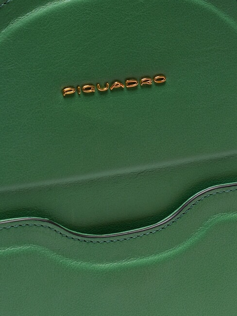 CAMPIONARIO - GEA  Rucksack aus Leder mit Tablet-Halterung GR&Uuml;N - Damentaschen