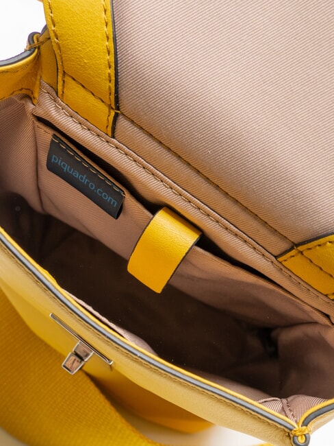 CAMPIONARIO -  DAFNE  Leder-One-Shoulder-Schulter Gelb - Damentaschen