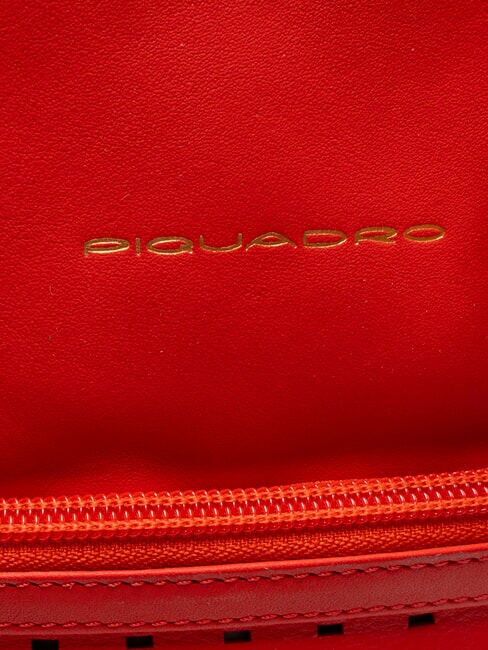 CAMPIONARIO - IPAZIA Einkaufstasche aus Leder ROT - Damentaschen