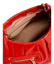 LOVE MOSCHINO BAGGY Schultertasche mit F&auml;chern ROT - Damentaschen - 4