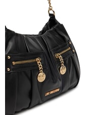 LOVE MOSCHINO BAGGY Schultertasche mit F&auml;chern Schwarz - Damentaschen - 3