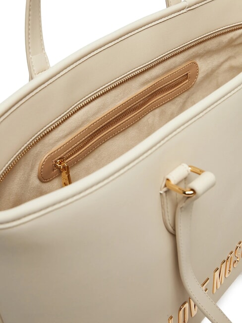 BOLD LOVE Schulter-Einkaufstasche Elfenbein - Damentaschen