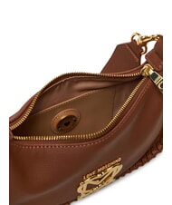 LOVE MOSCHINO BRAIDED Umh&auml;ngetasche Kamel - Damentaschen - 5