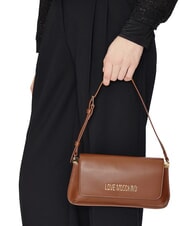 LOVE MOSCHINO LOGO LETTERING Umh&auml;ngetasche Kamel - Damentaschen - 5