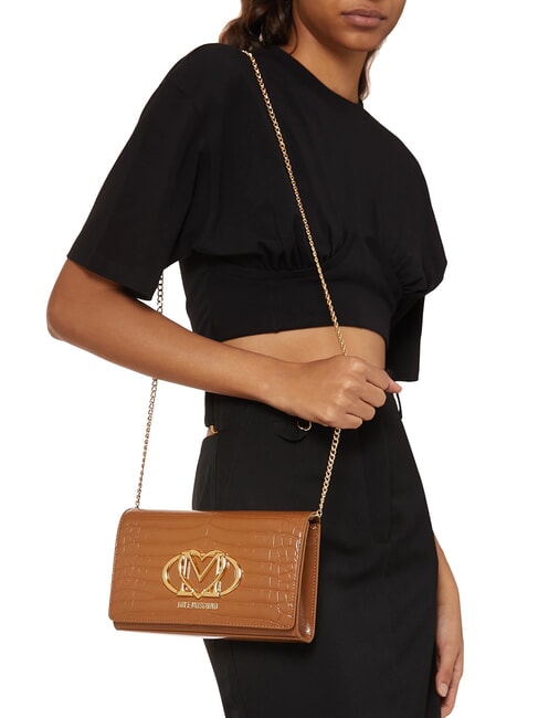 CROCO Schulter-Clutch Kamel2 - Damentaschen