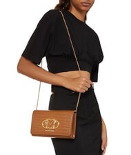 LOVE MOSCHINO CROCO Schulter-Clutch Kamel2 - Damentaschen - 5