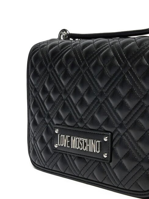 QUILTED Schultertasche, Umh&auml;ngetasche Schwarz Schwarz - Damentaschen