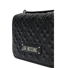 LOVE MOSCHINO QUILTED Schultertasche, Umh&auml;ngetasche Schwarz Schwarz - Damentaschen - 3