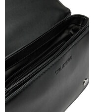 LOVE MOSCHINO QUILTED Schultertasche, Umh&auml;ngetasche Schwarz Schwarz - Damentaschen - 4