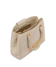 LOVE MOSCHINO BOLD LOVE Handtasche mit Schultergurt Elfenbein - Damentaschen - 4