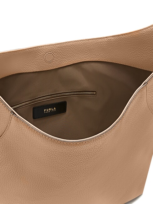 LARA Schultertasche aus Leder W&uuml;ste - Damentaschen